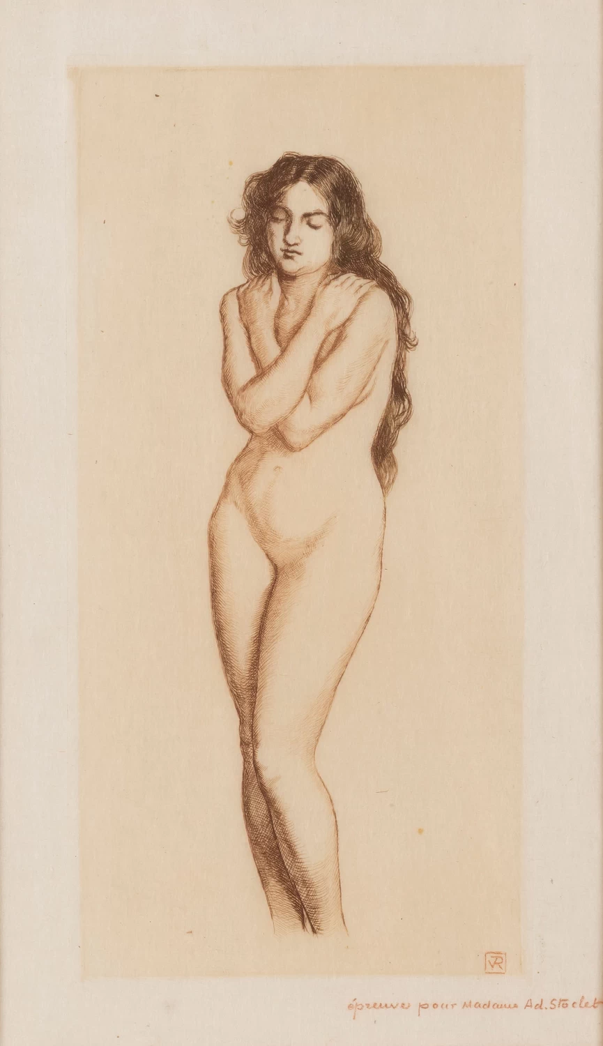 Nudo in piedi, bagnante, 1897